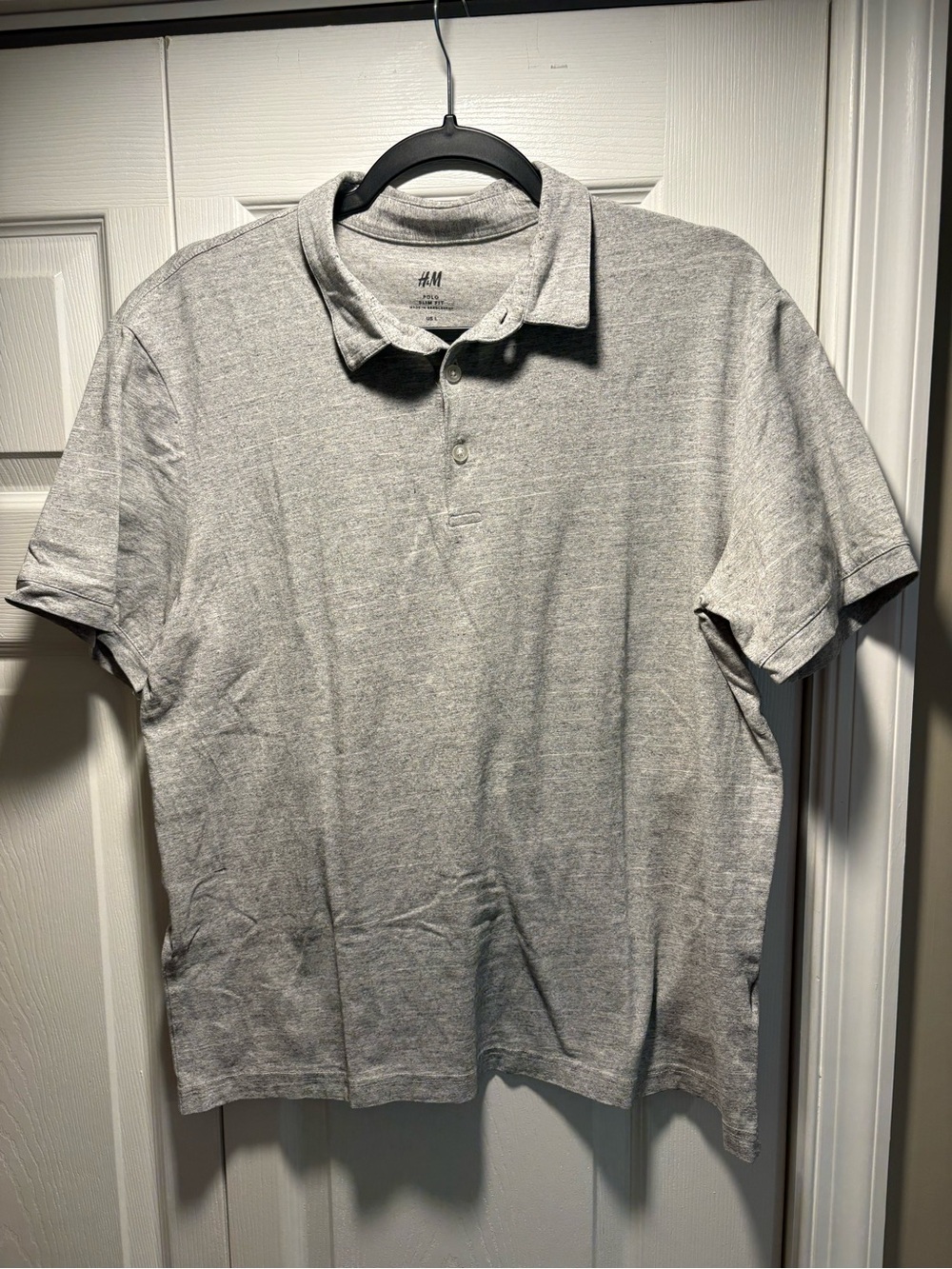 H&M Men’s Heather Gray Polo Shirt